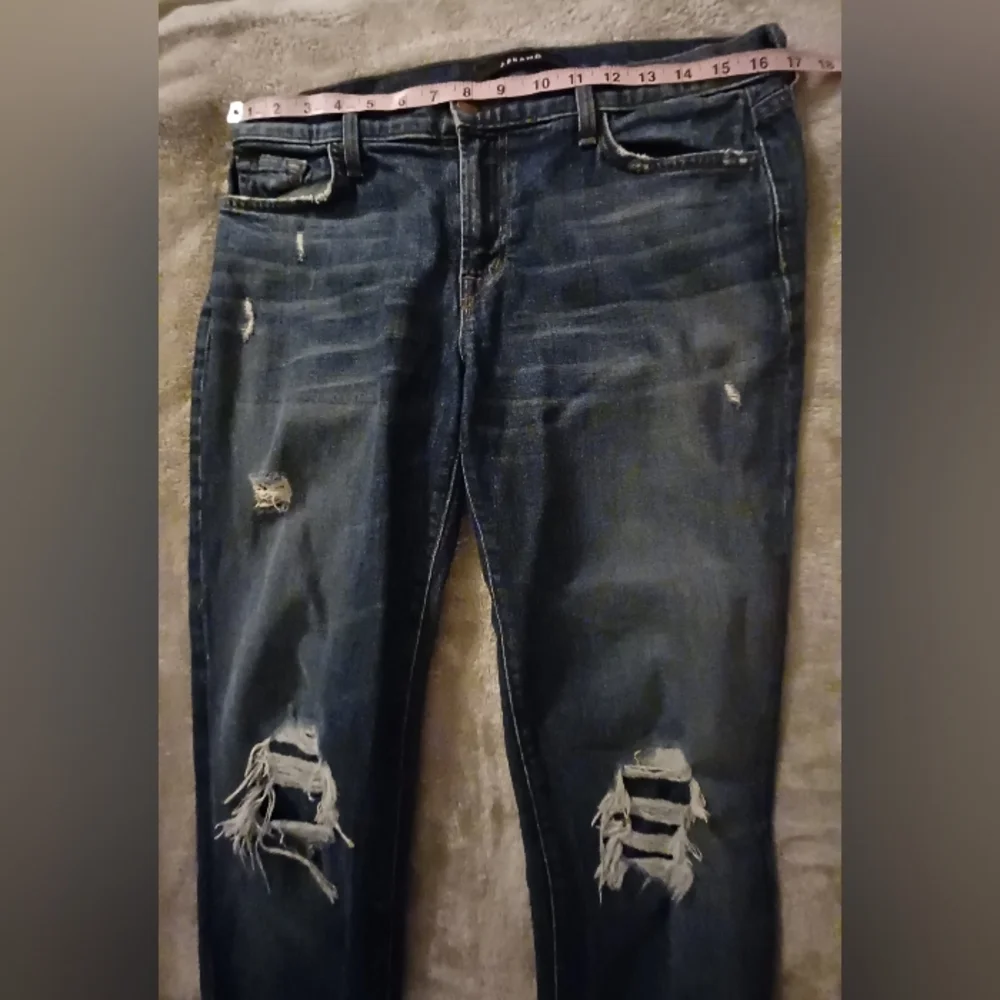 J. Brand Sz 29 Ellis Villain Distressed Destructed Ripped Skinny Jeans - Picture 11 of 16